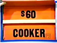 He keeps the cooker. The luggage is $60 and goes into the give column...