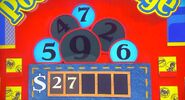 She says the second number is a 7. She is correct.