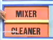 The first two prizes are a cleaner and a mixer.
