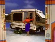Angela is playing for a Starcraft Star Flyer camping trailer worth $4,639.