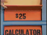 The cosmetics are $25, giving the Keep column a total of $65 thus far. If the jewelry is $17 or more, she wins.