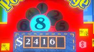 She says the last number is a 5 but is incorrect. The car is now $1.25.