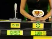 Robert says the Jelly Belly jelly beans are less expensive than the O Cedar Smart Grip squeegee.