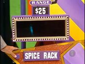 He bids $35 for the McCormack-Shilling spice rack. Actual retail price...