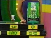 He says the Purina Dog Chow dog food is more expensive than the Blue Star ointment.