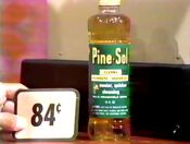 Second, she picks 2 Pine-Sol cleaners which come to...