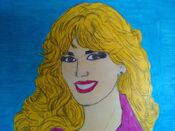 a portrait of Janice Pennington, hand drawn by a fan