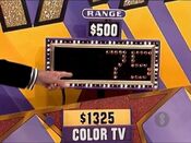 Great! He won the color TV.