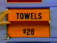 She keeps the towels. The lantern is $28, and it goes into the Give column for a total of...