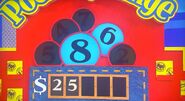 She says the third number is a 4 but is incorrect. The car is now $1.50.