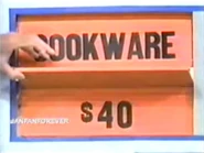 She keeps the cookware. The ice chest is $40 and goes into the give column for a total of $84.