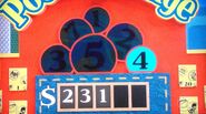 She says the fourth number is a 7 but is incorrect. The car is now $1.50.