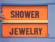 The first two prizes are jewelry and a shower.