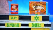 Scott says the Nabisco Ginger Snaps cookies are less expensive than the Hills Bros cappuccino mix.