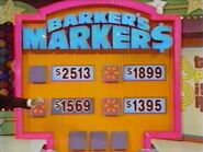 She should have moved the marker to $2,513. So she doesn't win the prizes or the $500.