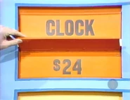 She keeps the clock. The bath oil is $24...