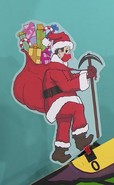 Santa Hans Wearing a Red Mask