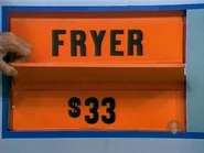 She keeps the fryer. The sweeper is $33 and goes into the give column.
