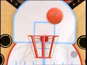 Her second and last throw hit the rim and bounced off. Unfortunately, she has lost.