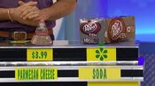 He says the Dr. Pepper 12pk soda is more expensive than the Stella Aged parmesan cheese.