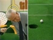 Bob has missed his inspiration putt.