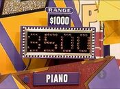 Does he win the piano?