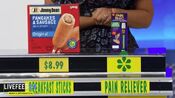 She says the Pain Bloc 24 pain reliever pen is more expensive than the Jimmy Dean breakfast sticks.