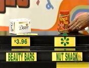 She says the Wheat Nuts snack is less expensive than the Dove beauty bars.