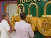 And now, as they try to open the second lock, they finally realize that the first key didn't manage to enter into the first lock, so Bob insists him to try the first lock again.