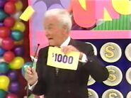 On her second punch, she has another $1,000. She decides to keep it.