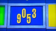 Joan is going to use 3 of the numbers for the price of the foosball table.