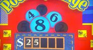 She says the third number is a 7 but is incorrect. The car is now $1.25.
