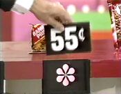 The ramen noodles is 55 cents.