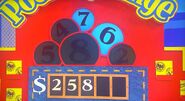 She says the fourth number is a 4 but is incorrect. The car is now $1.75.