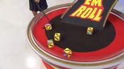On her first roll, she has 3 cars and $2,500. She decides to roll again.