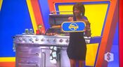 He picks the stainless steel barbecue.