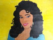 a portrait of Kathleen Bradley, hand drawn by a fan