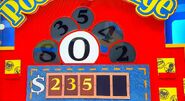 He says the fourth number is an 8 but is incorrect. The car is now $1.50.