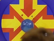 The contestant has missed her second throw.