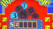 She says the second number is a 9 but is incorrect. The car is now $1.00.