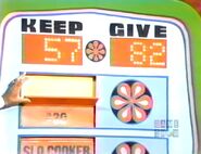 ...giving the keep column a total of $57. If the cosmetics are $35 or more, he wins.
