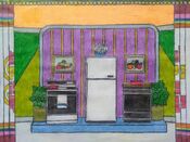 (custom Super Ball drawings: in Door #1: a Terrific New Kitchen !)