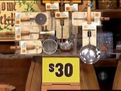 The price of the kitchen utensils is $30.