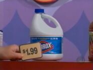 First, he picks 4 Clorox bleaches which come to...