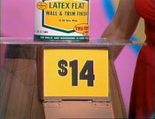 The price of the latex paint.