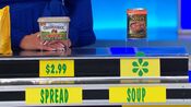 Carly says the Amy's Organic Soups minestrone soup is more expensive than the Country Crock original spread.