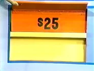 The clock is $25.