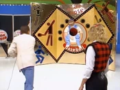Bob's inspiration throw went through the hole