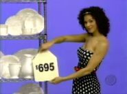 She has lost the game by picking the $695 dinnerware with $246 left on the board.