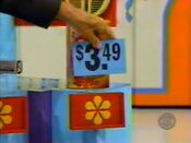 OH NO! The price of the Harvest Mornings hot cereal is $3.49.